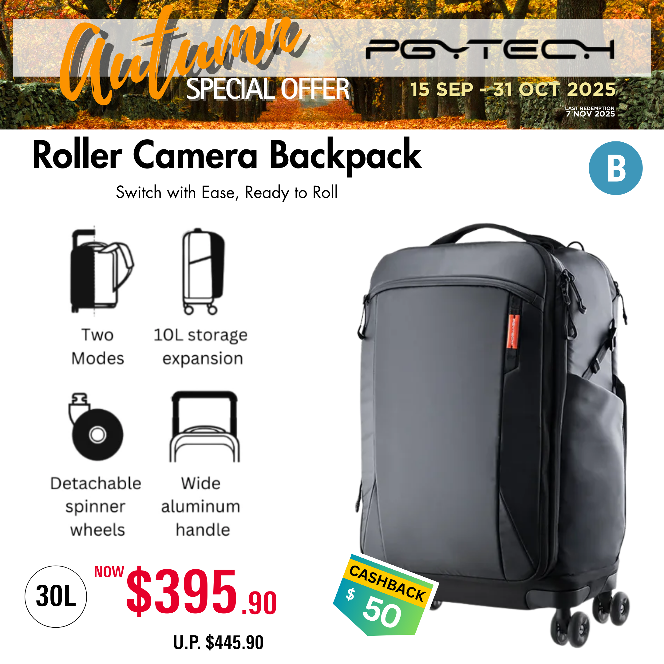 PGYTECH Roller Camera Backpack