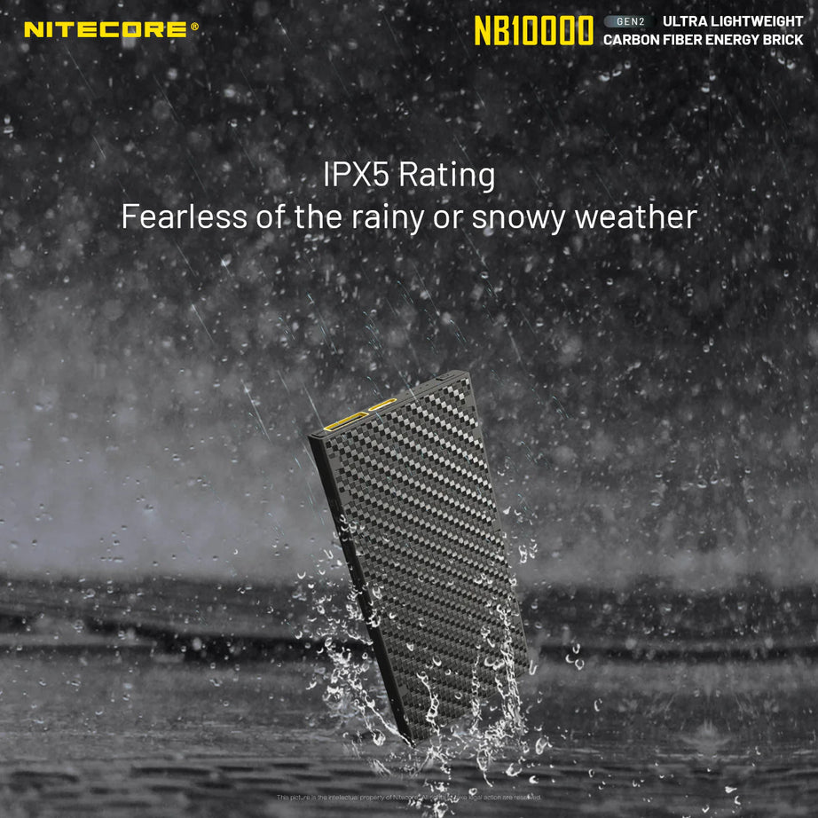 NITECORE NB10000 Carbon Fiber Energy Brick (10,000mAh 3A GEN2)