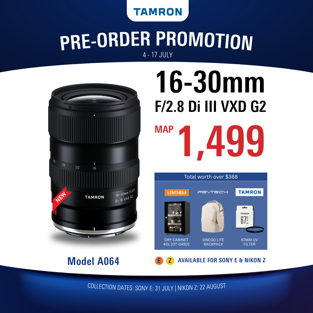 [Pre-Order] A064S | Tamron 16-30mm F/2.8 Di III VXD G2 w/hood for Sony E
