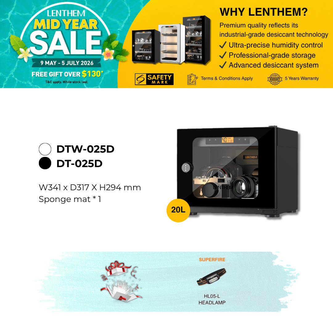 Lenthem 20L Dry Cabinet Box (DT-025D Black/ DTW-025D White)