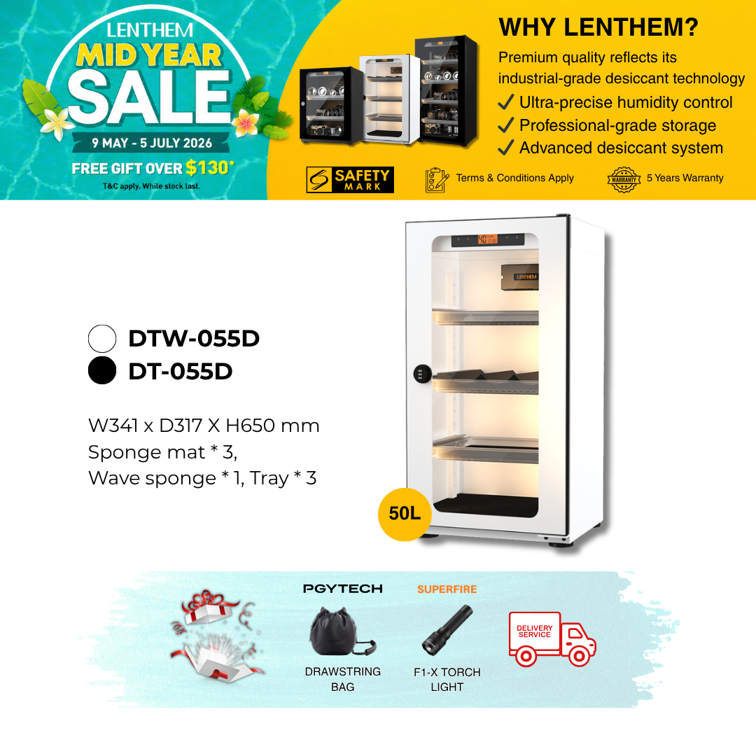 Lenthem 50L Dry Cabinet Box (DT-055D Black/ DTW-055D White)