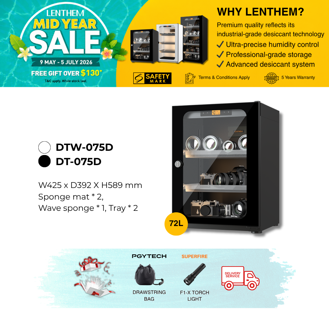 Lenthem 72L Dry Cabinet Box (DT-075D Black/ DTW-075D White)