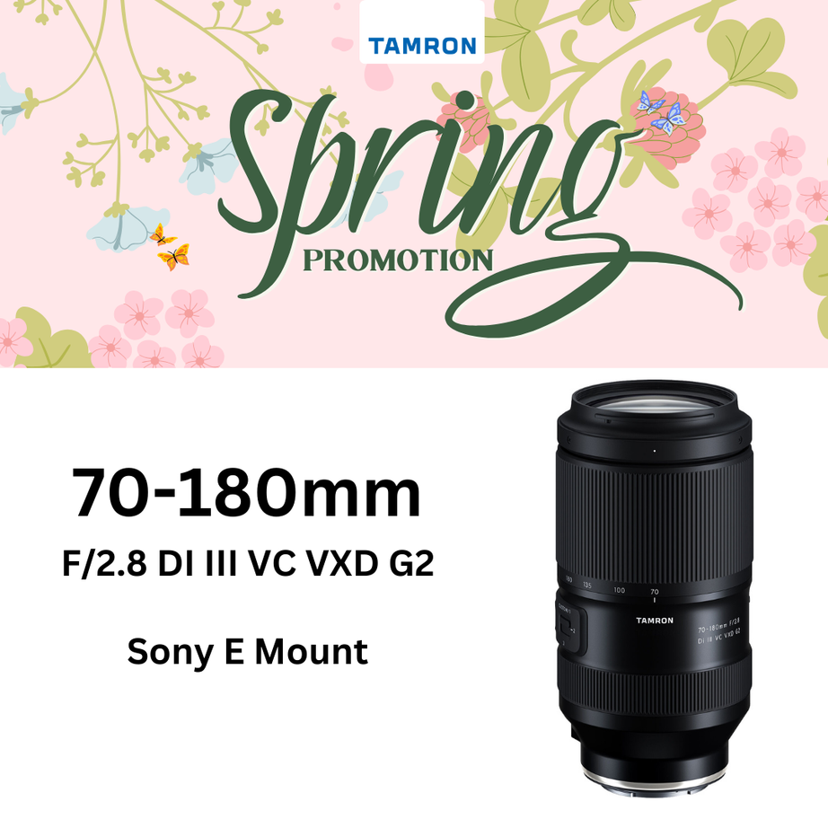 A065S | Tamron 70-180mm f/2.8 Di III VC VXD G2 w/ Hood for Sony E