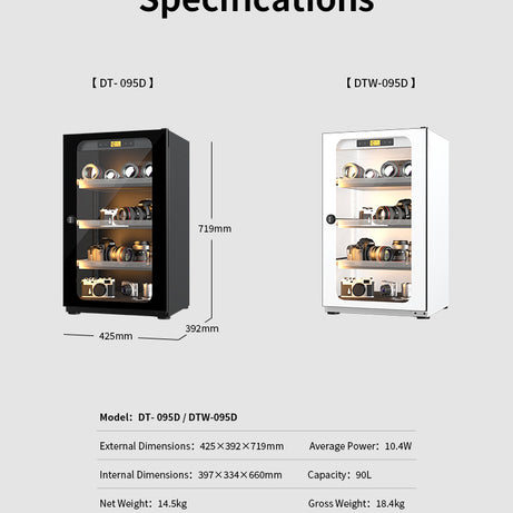 Lenthem 90L Dry Cabinet Box (DT-095D Black/ DTW-095D White)