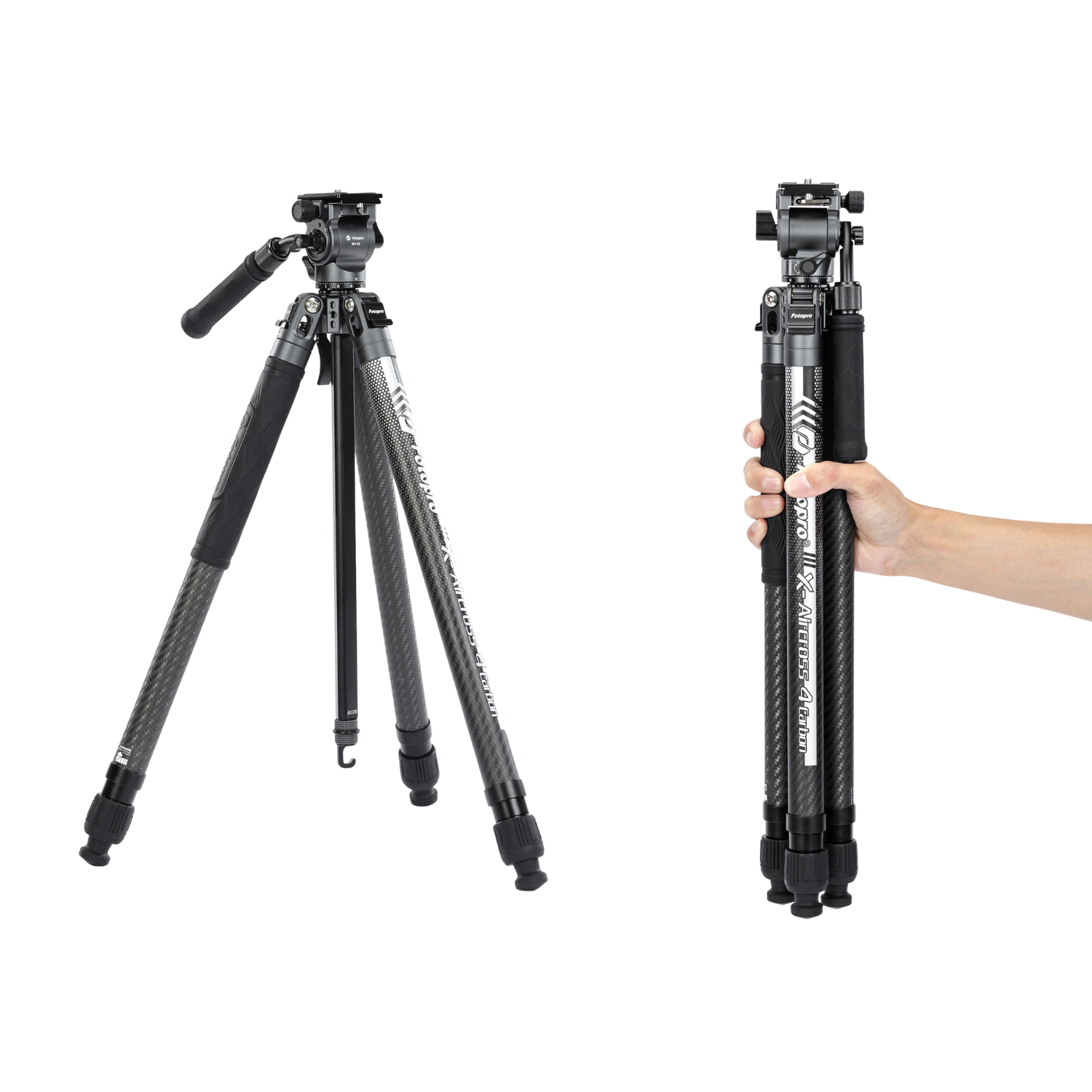 Fotopro X-Aircross 4 Carbon Fibre Tripod (Ball Head or Video Head)