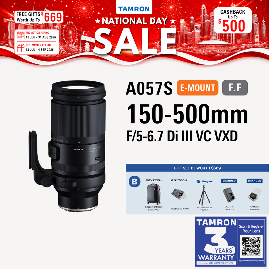 A057S | Tamron 150-500mm F/5-6.7 Di III VC VXD for SONY E