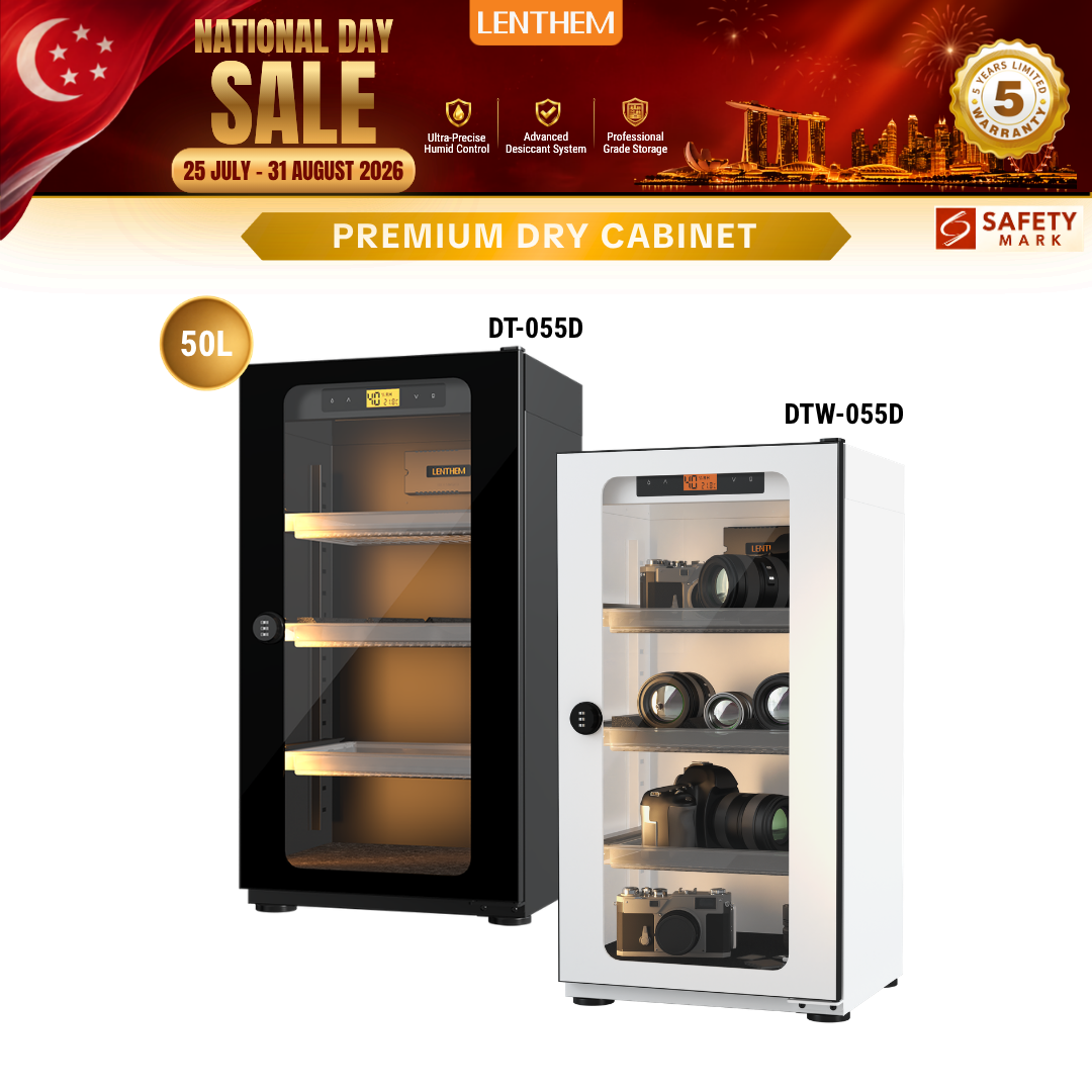 Lenthem 50L Dry Cabinet Box (DT-055D Black/ DTW-055D White)