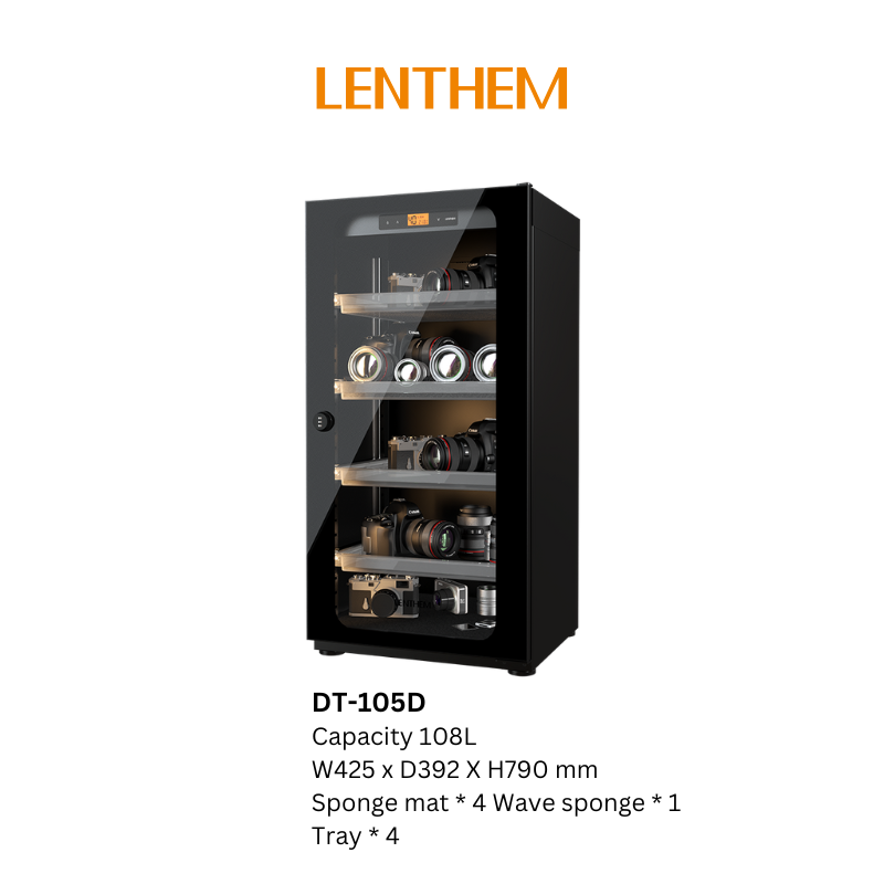 Lenthem 105L Dry Cabinet Box (DT-105D Black/ DTW-105D White)