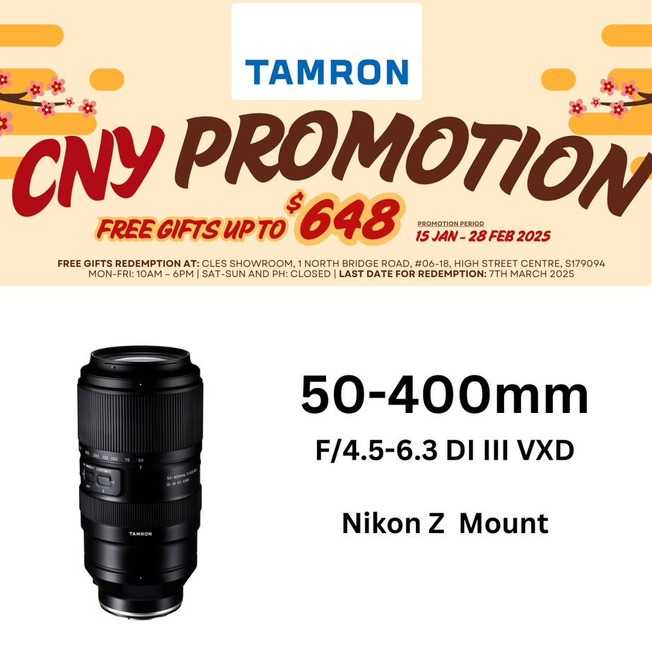 A067Z | Tamron 50-400mm F/4.5-6.3 Di III VC VXD for NIKON Z