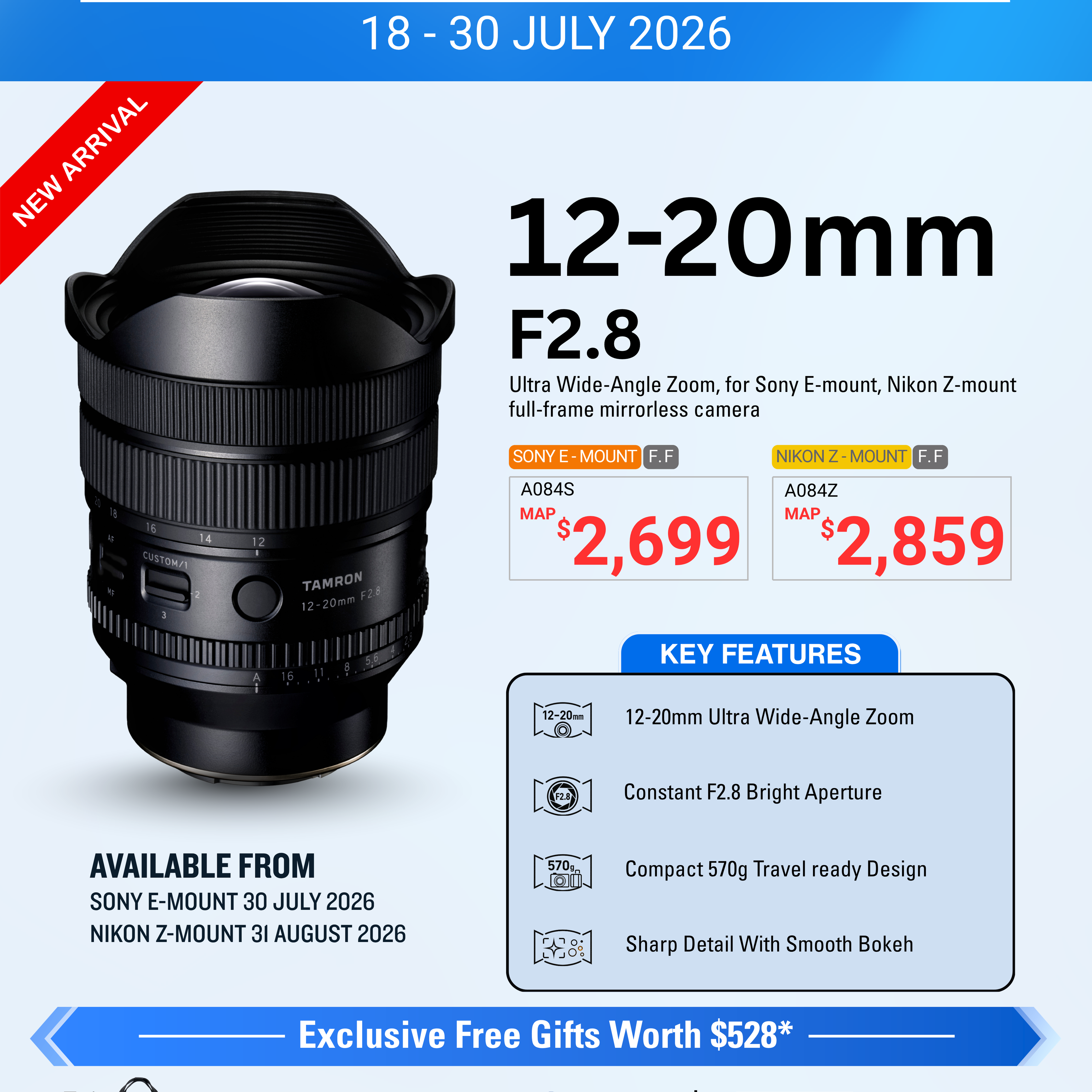 A084Z | Tamron 12-20mm F/2.8 for Nikon Z