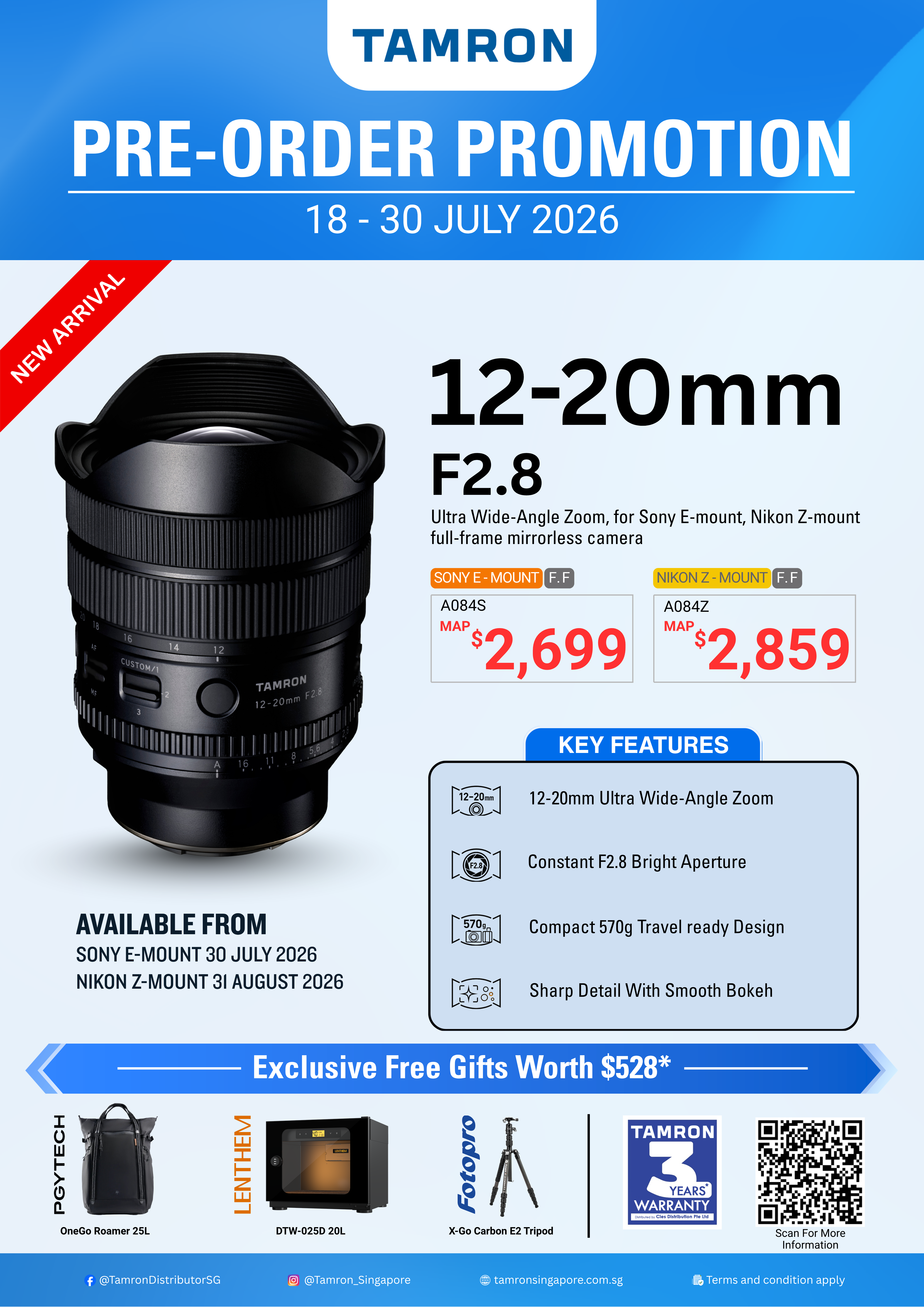 A084Z | Tamron 12-20mm F/2.8 for Nikon Z