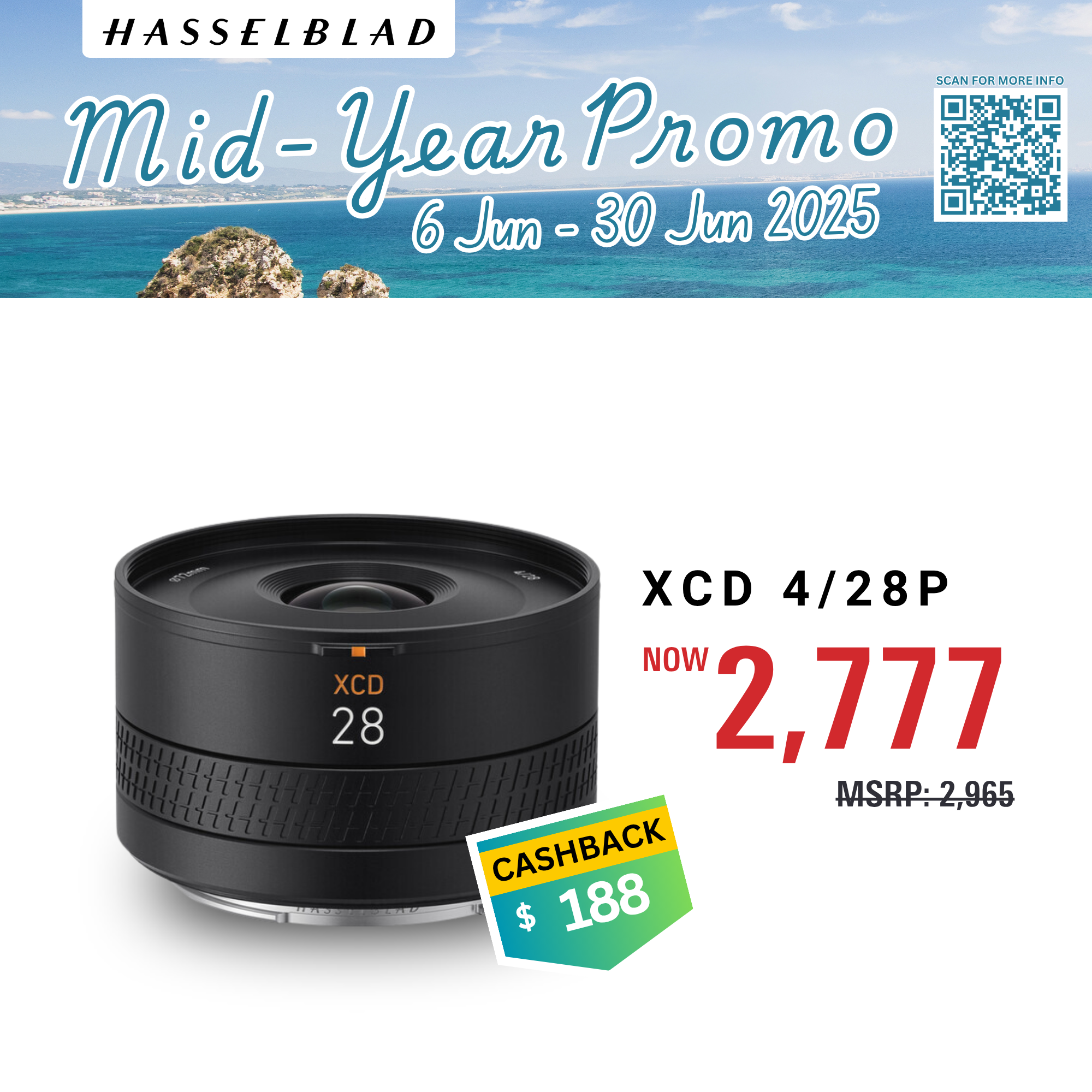 Hasselblad XCD 28mm f/4 P Lens