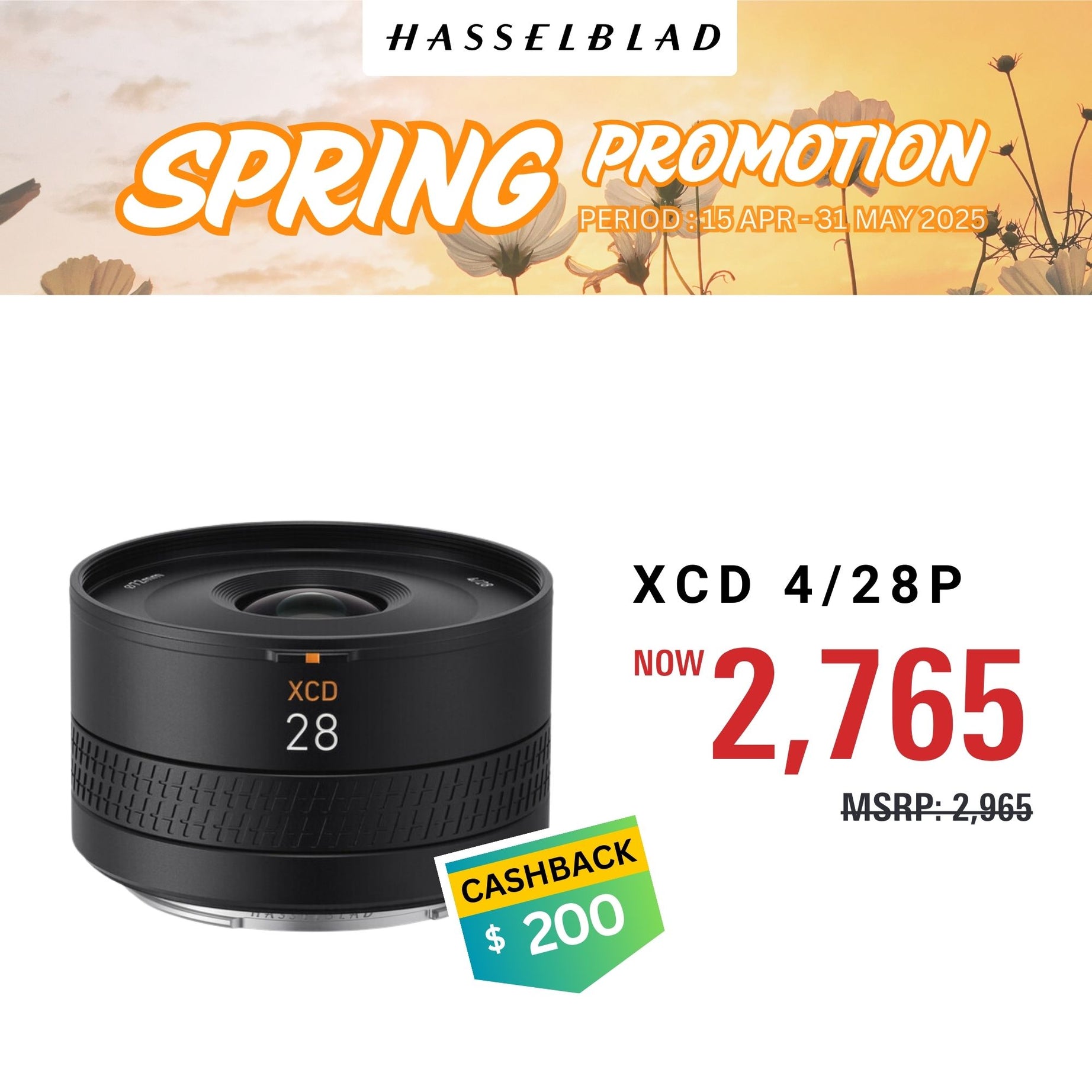 [Spring promo] Hasselblad XCD 28mm f/4 P Lens