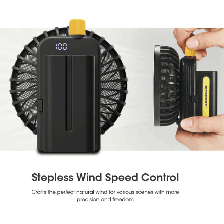 [Clearance Deal] NITECORE CW10 Portable Cordless Wind Hair Blower Fan