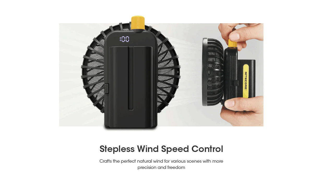 [Clearance Deal] NITECORE CW10 Portable Cordless Wind Hair Blower Fan