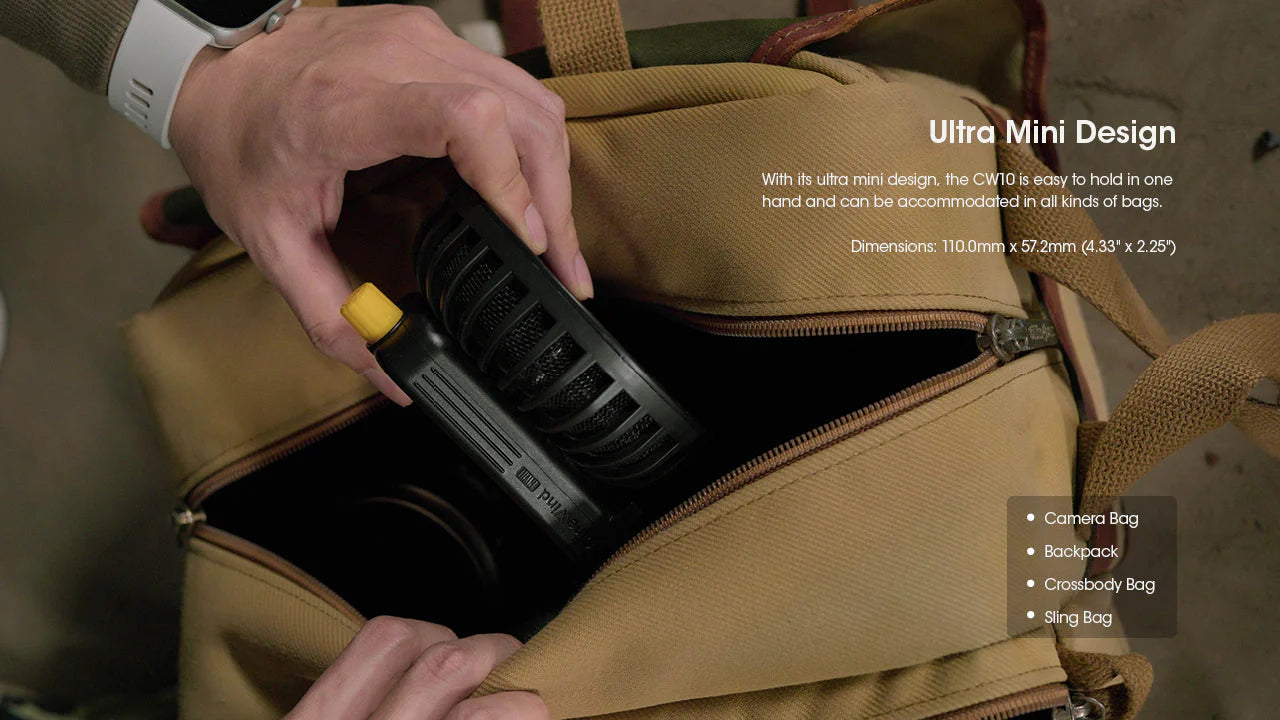 [Clearance Deal] NITECORE CW10 Portable Cordless Wind Hair Blower Fan