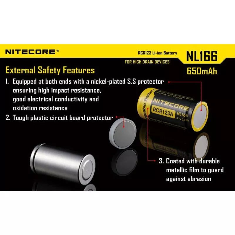 NITECORE NL166 (16340 - 650mAh - 2A)