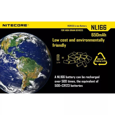 NITECORE NL166 (16340 - 650mAh - 2A)