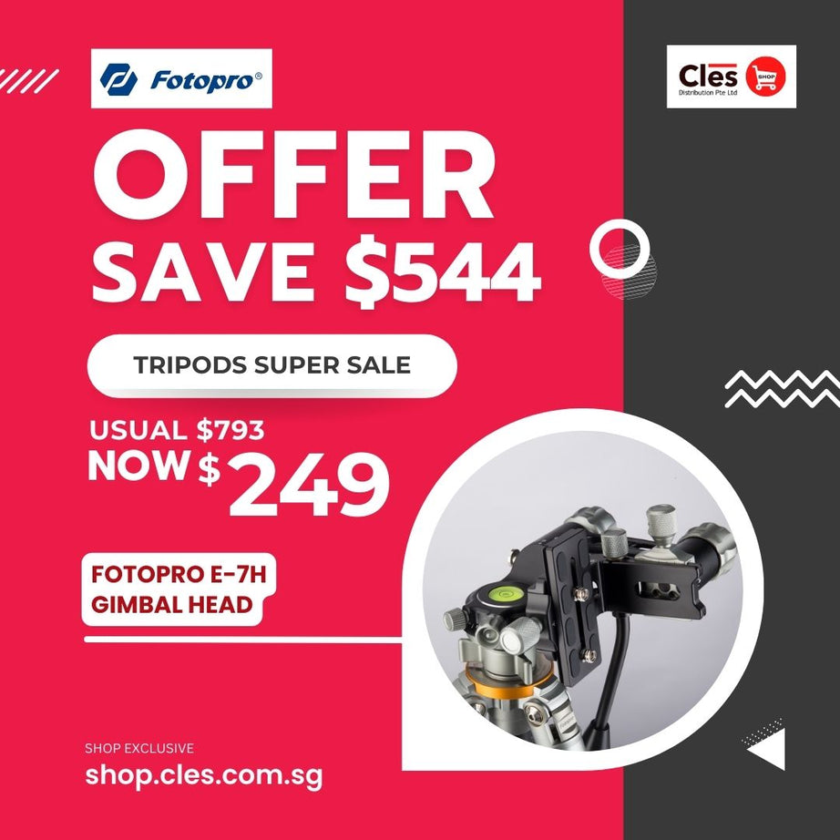 FOTOPRO E7 Eagle Series Gimbal head tripod
