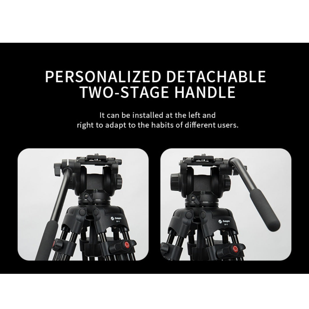 FOTOPRO DV-2 Video Tripod (Black)