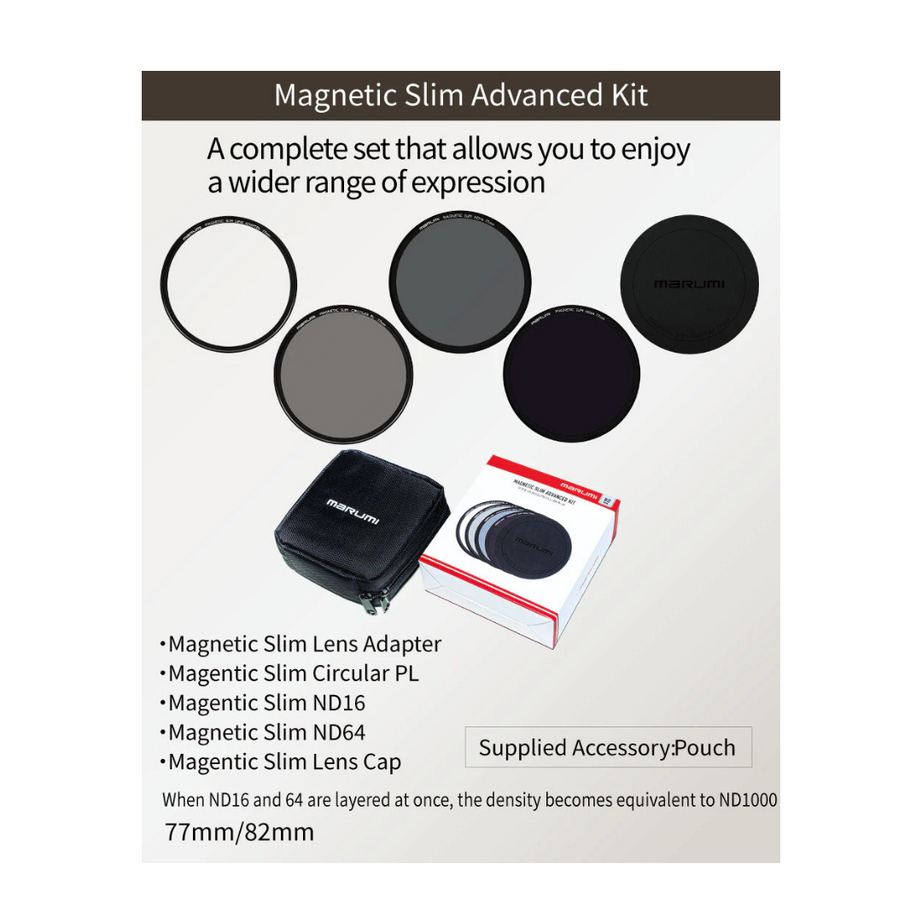 Marumi Magnetic Slim Advanced Kit | 67MM | 77MM | 82MM