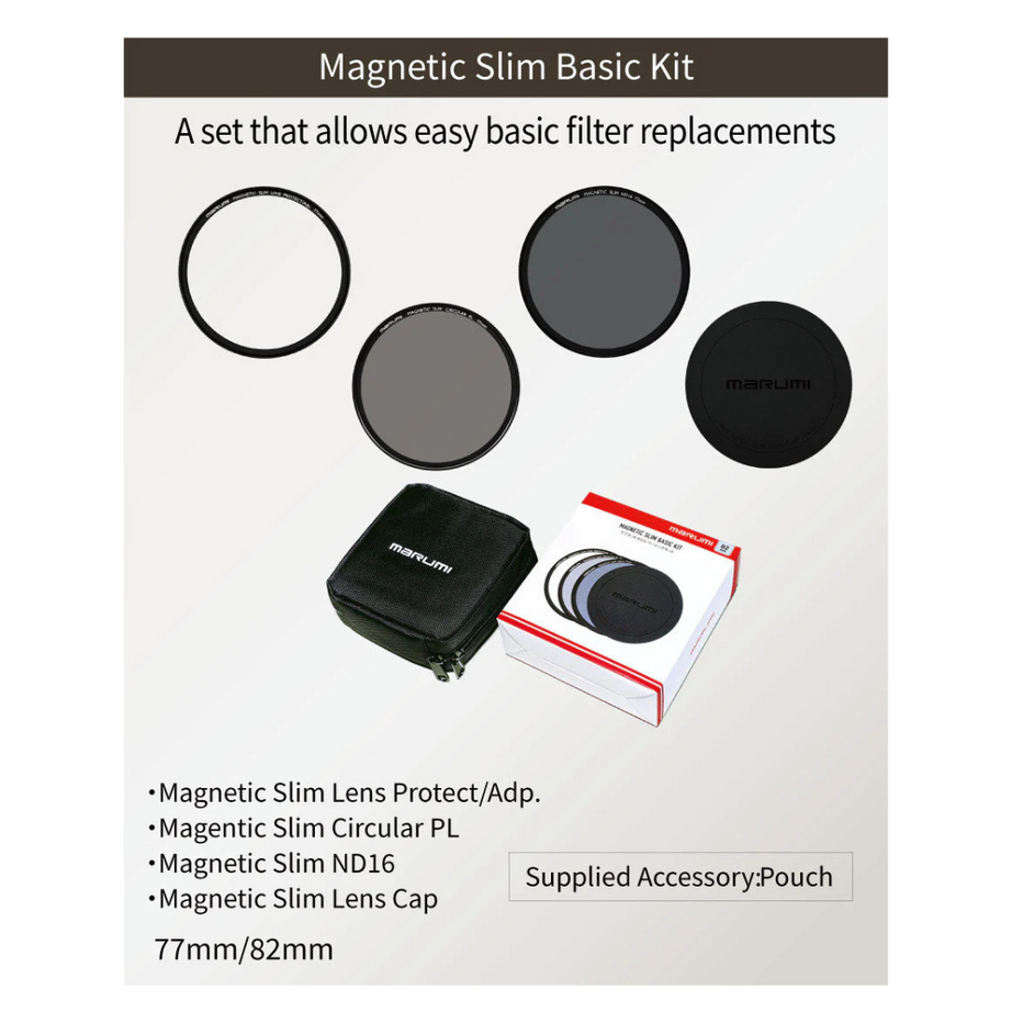 Marumi Magnetic Slim Basic Kit | 67MM | 77MM | 82MM