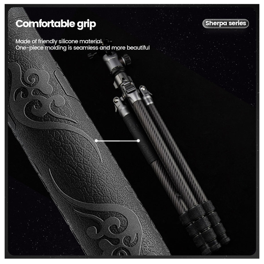 FOTOPRO Sherpa + 42QS Carbon Fiber Tripod (Display Unit)