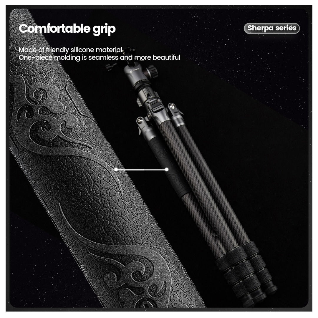 FOTOPRO Sherpa + 42QS Carbon Fiber Tripod (Display Unit)