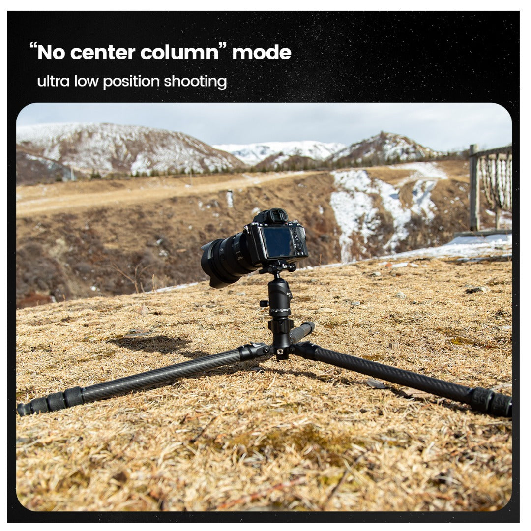 FOTOPRO Sherpa + 42QS Carbon Fiber Tripod (Display Unit)