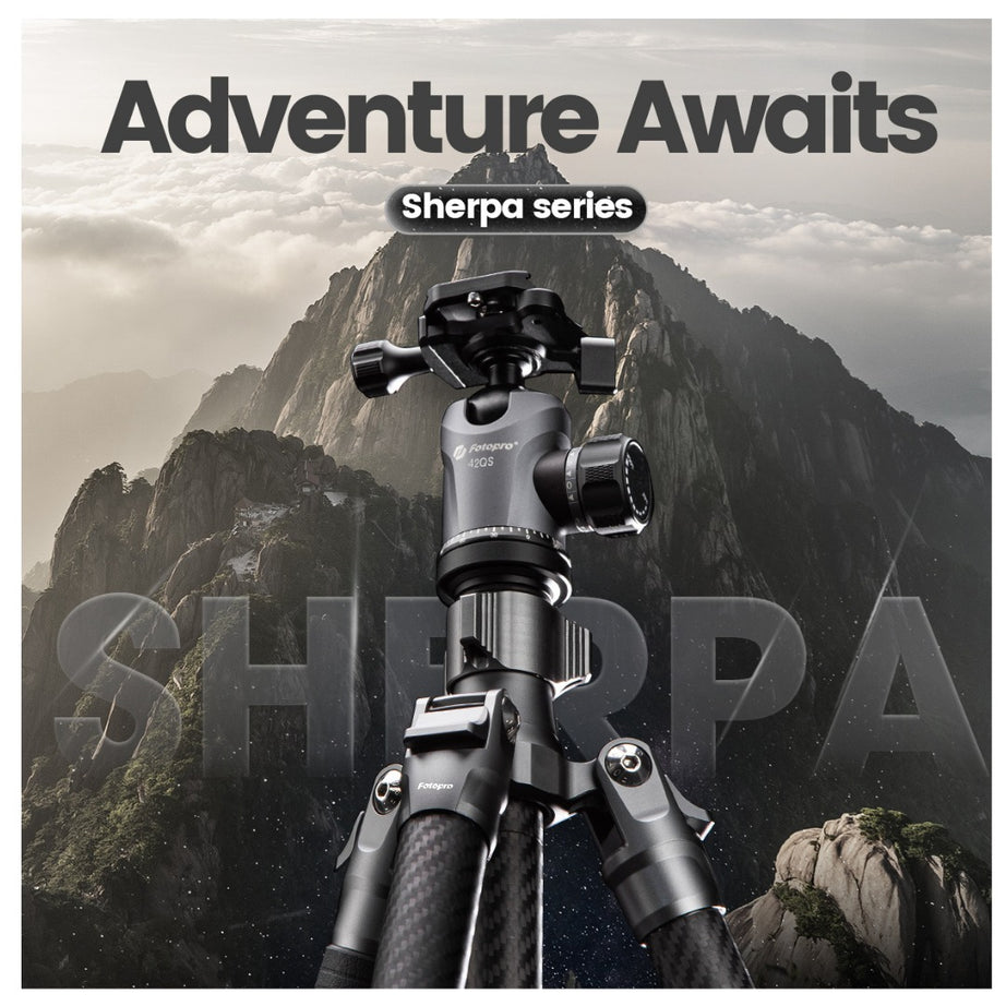 FOTOPRO SHERPA MAX + 62QS Carbon Fiber Tripod (Display Unit)