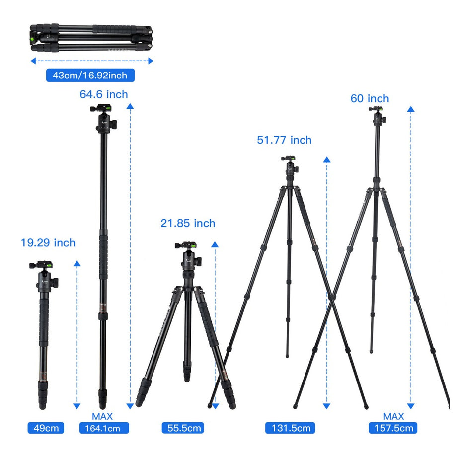 FOTOPRO X-GO CHAMELEON+52Q Tripod