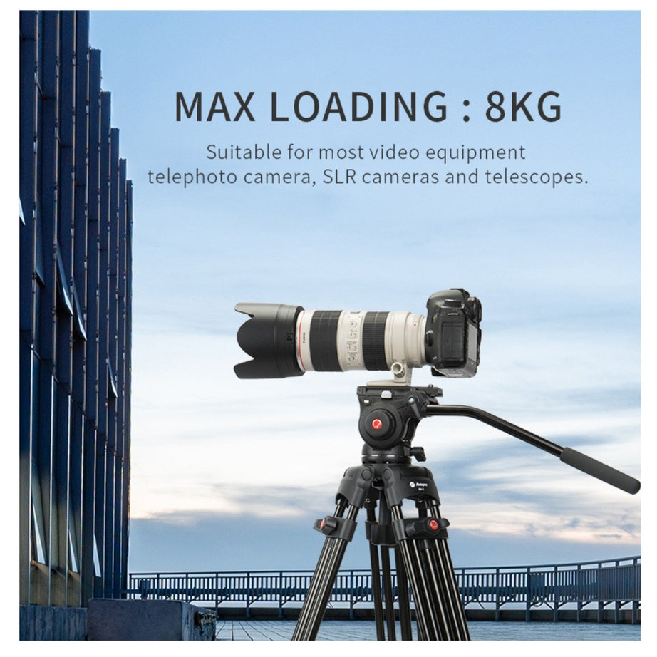 FOTOPRO DV-2 Video Tripod (Black)