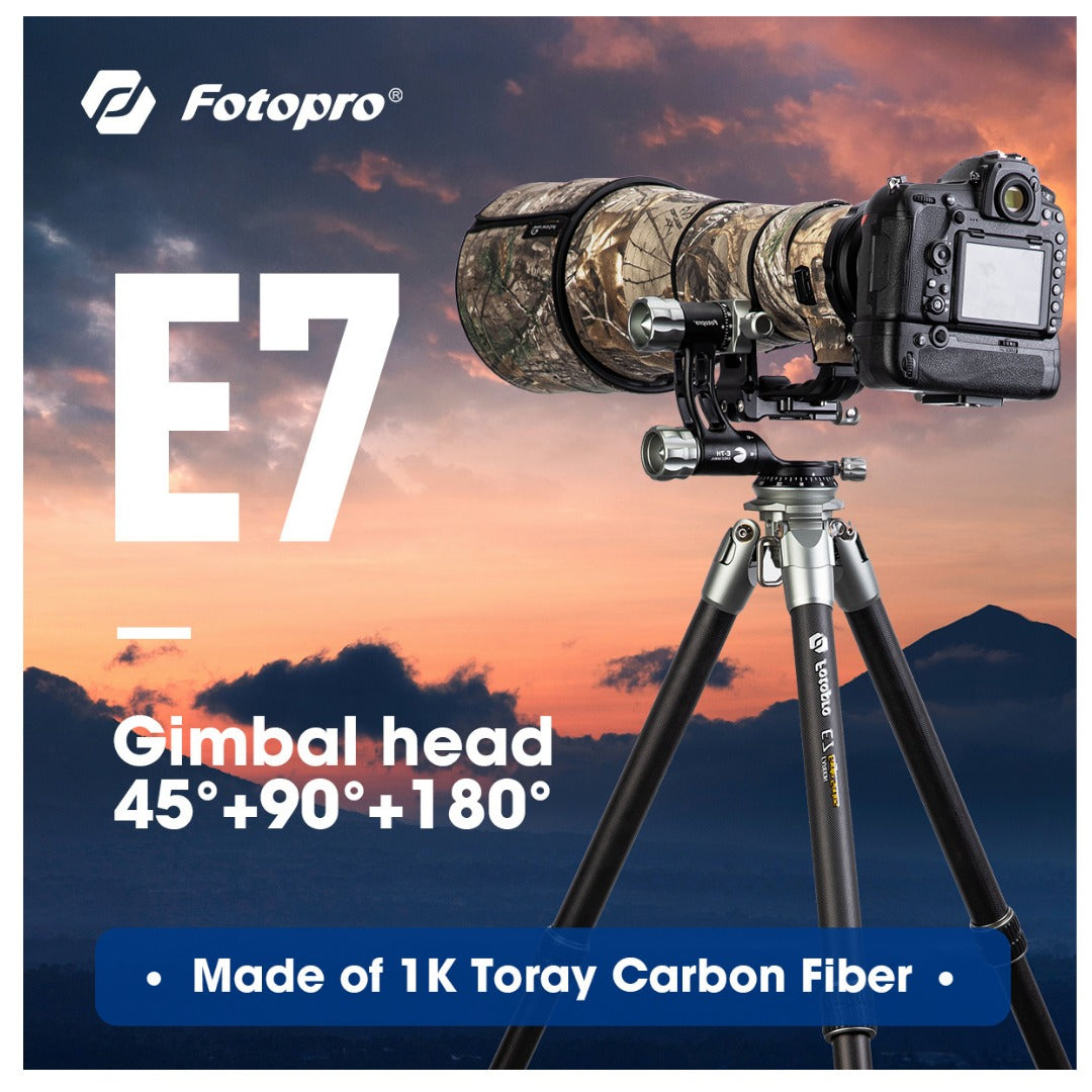FOTOPRO E7 Eagle Series Gimbal head tripod