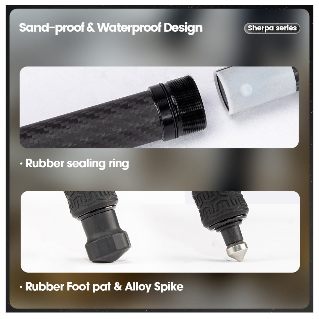 FOTOPRO Sherpa + 42QS Carbon Fiber Tripod (Display Unit)