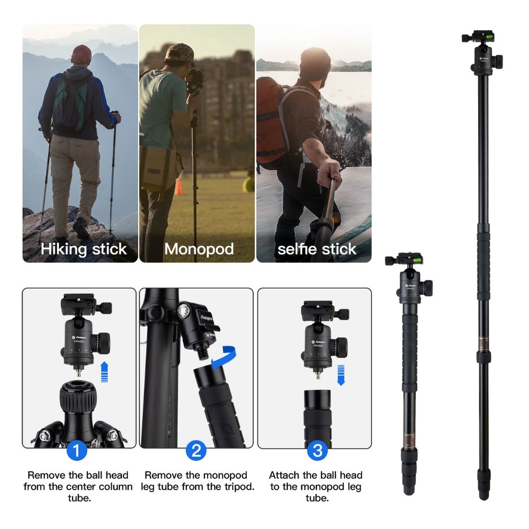 FOTOPRO X-GO CHAMELEON+52Q Tripod