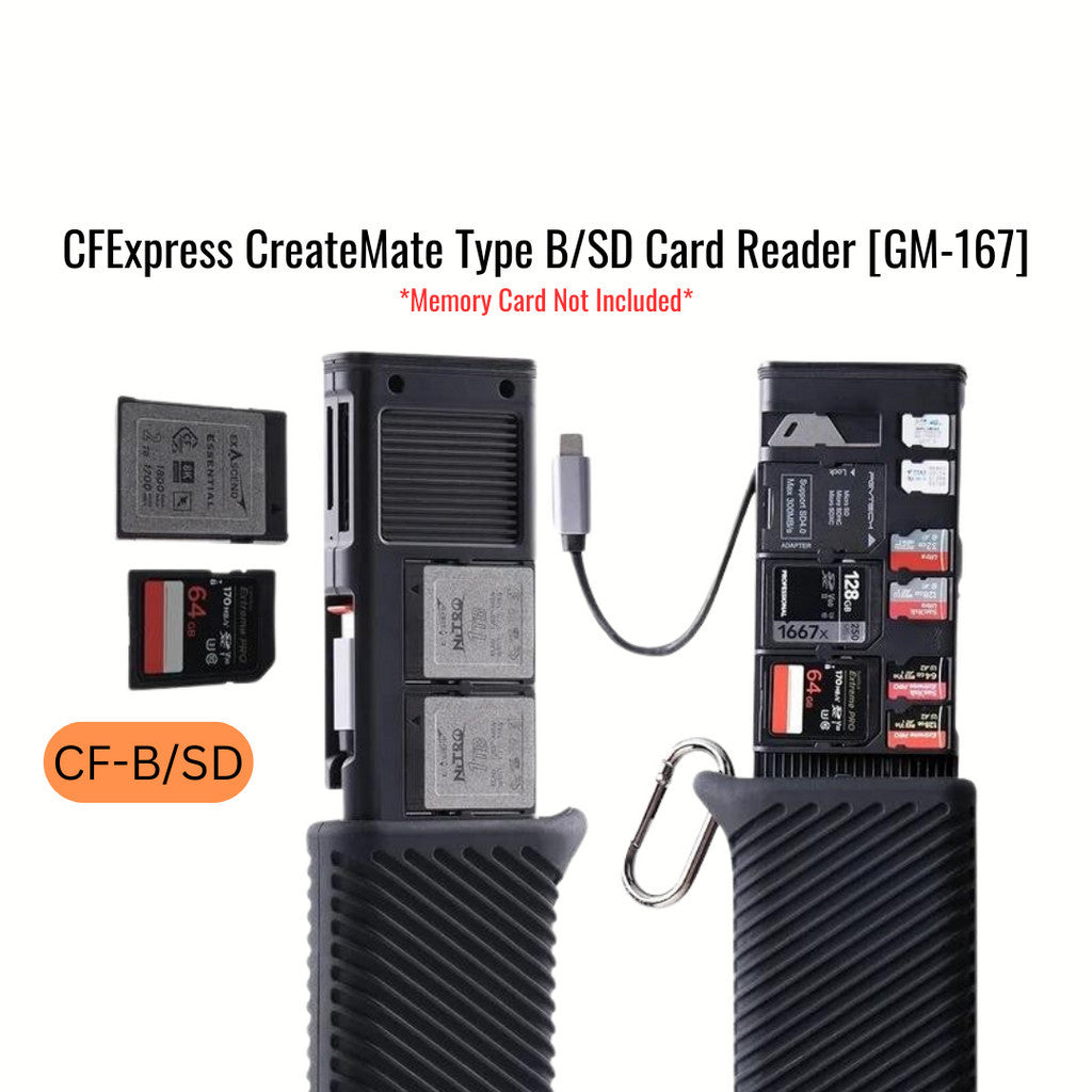 PGYTECH CFexpress CreateMate Card Reader Case [TYPE A/SD (CFE-A/SD) or TYPE B/SD (CFE-B/SD)]