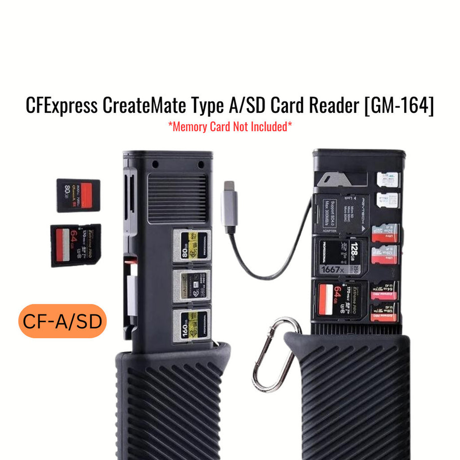 PGYTECH CFexpress CreateMate Card Reader Case [TYPE A/SD (CFE-A/SD) or TYPE B/SD (CFE-B/SD)]