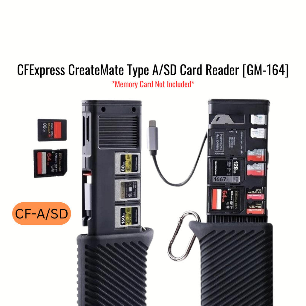 PGYTECH CFexpress CreateMate Card Reader Case [TYPE A/SD (CFE-A/SD) or TYPE B/SD (CFE-B/SD)]